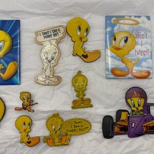 Vintage Looney Tunes Tweety Bird Magnet Assortment (10 Pcs)